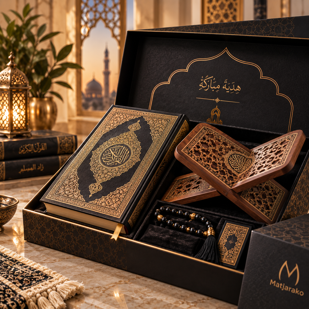 طقم مصحف مع حامل فاخر